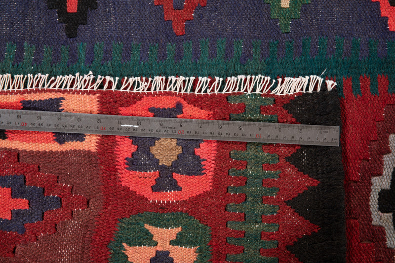 10' 6" x 5' Excellent Handwoven Vintage Tribal Kilim Rug