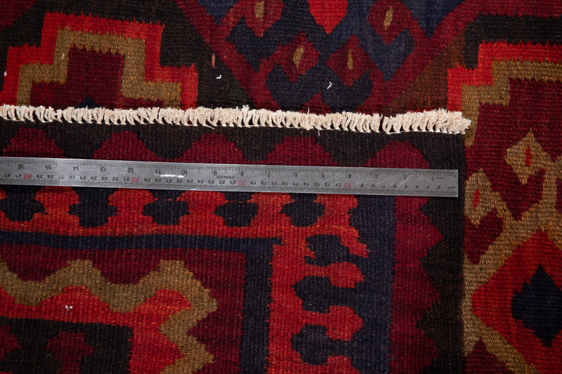 14' 7" x 4' 11" Excellent Handwoven Tribal Vintage Runner Rug