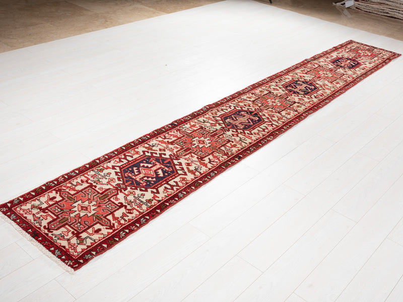 12' 3" x 1' 11" Excellent Hand-Knotted Collectible Antique Tribal Runner Rug - Yasi & Fara 