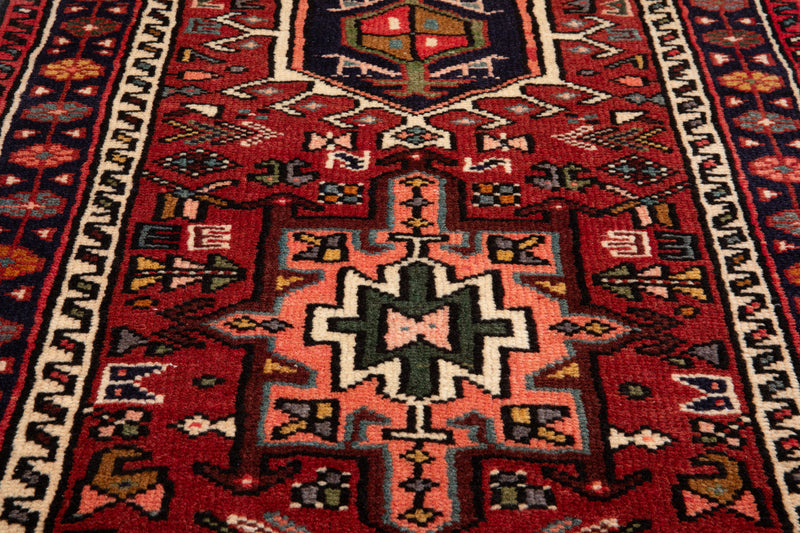 12' 9" x 2' 5" Excellent Hand-Knotted Vintage Collectible Tribal Runner Rug - Yasi & Fara 