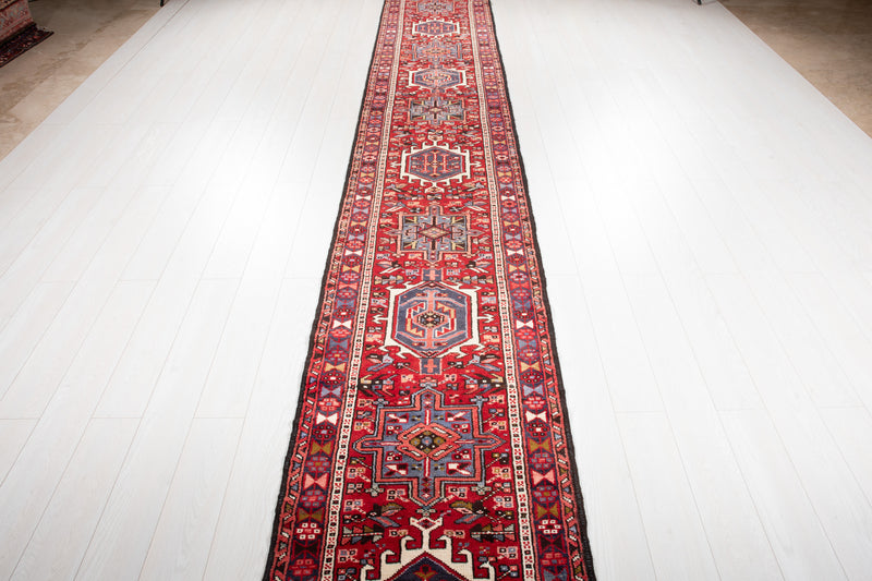 16' 7" x 2' 6" Excellent Hand-Knotted Vintage Long Collectible Tribal Runner Rug - Yasi & Fara 