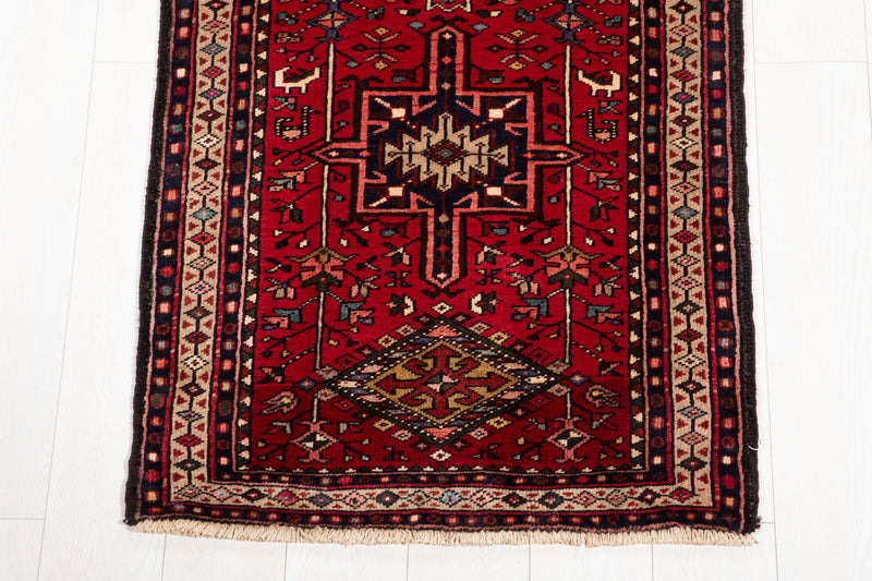 12' 11" x 2' 7" Excellent Hand-Knotted Vintage Collectible Tribal Runner Rug - Yasi & Fara 