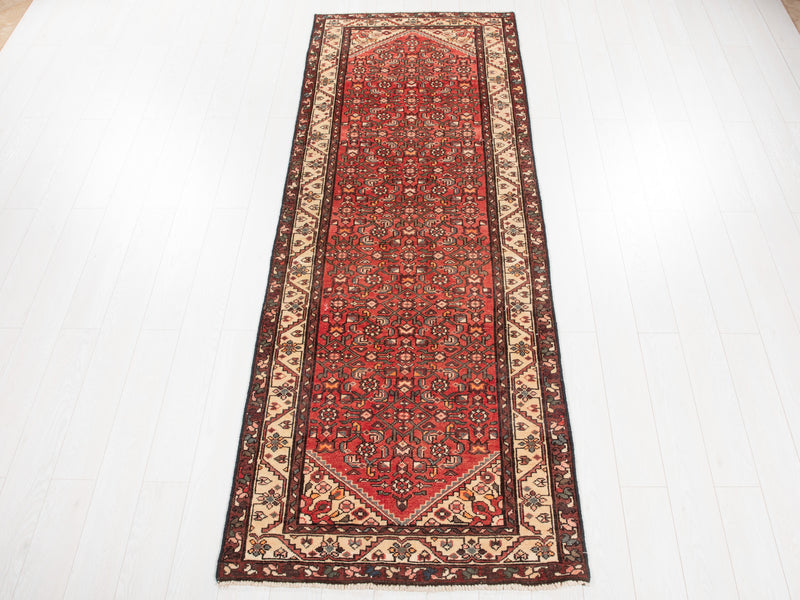 9' 11" x 3' 5" Excellent Hand-Knotted Antique Tribal Runner Rug - Yasi & Fara 