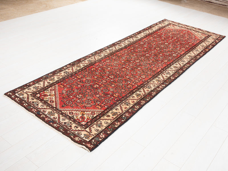 9' 11" x 3' 5" Excellent Hand-Knotted Antique Tribal Runner Rug - Yasi & Fara 