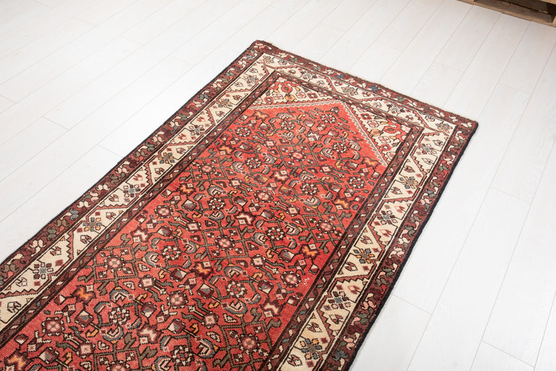 9' 11" x 3' 5" Excellent Hand-Knotted Antique Tribal Runner Rug - Yasi & Fara 