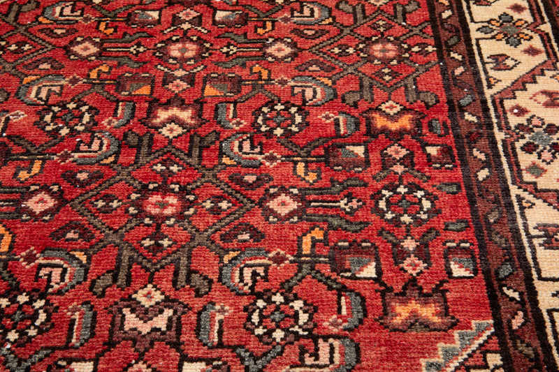 9' 11" x 3' 5" Excellent Hand-Knotted Antique Tribal Runner Rug - Yasi & Fara 