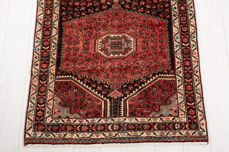 13' 7" x 3' 2" Excellent Hand-Knotted Antique Collectible Tribal Runner Rug - Yasi & Fara 