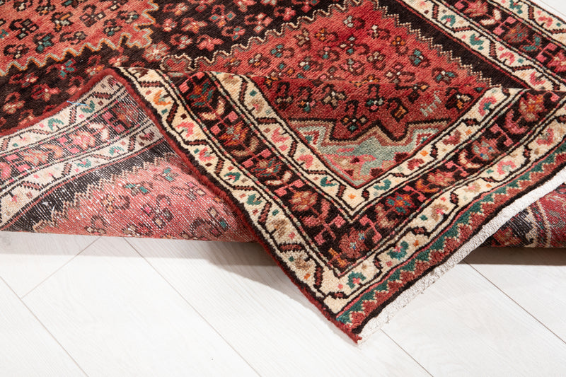 13' 7" x 3' 2" Excellent Hand-Knotted Antique Collectible Tribal Runner Rug - Yasi & Fara 