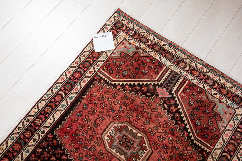 13' 7" x 3' 2" Excellent Hand-Knotted Antique Collectible Tribal Runner Rug - Yasi & Fara 