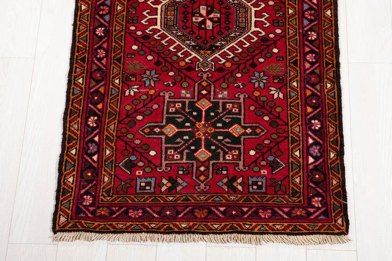 12' 3" x 2' 11" Excellent Hand-Knotted Vintage Tribal Runner Rug - Yasi & Fara 