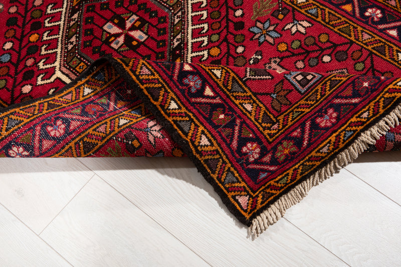 12' 3" x 2' 11" Excellent Hand-Knotted Vintage Tribal Runner Rug - Yasi & Fara 
