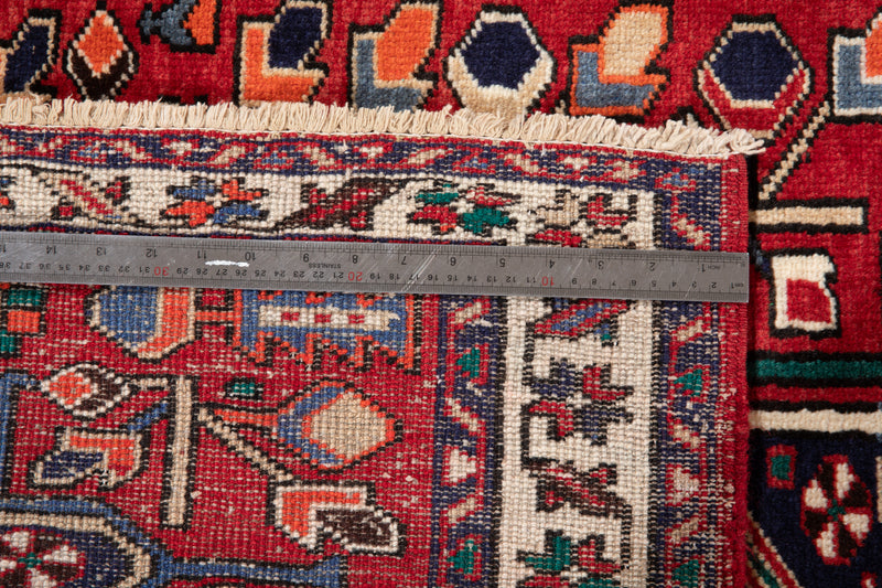 10' 4" x 3' 4" Excellent Hand-Knotted Vintage Tribal Runner Rug - Yasi & Fara 