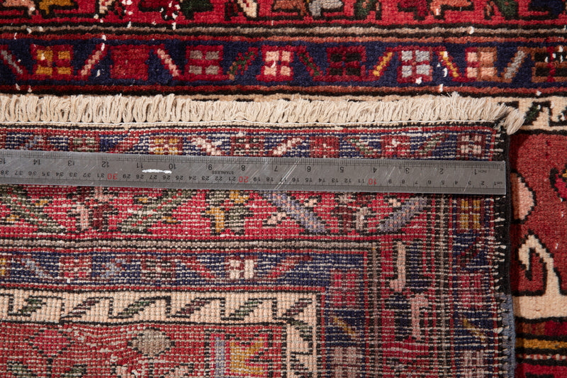 11' 2" x 3' 1" Excellent Hand-Knotted Vintage Tribal Runner Rug - Yasi & Fara 