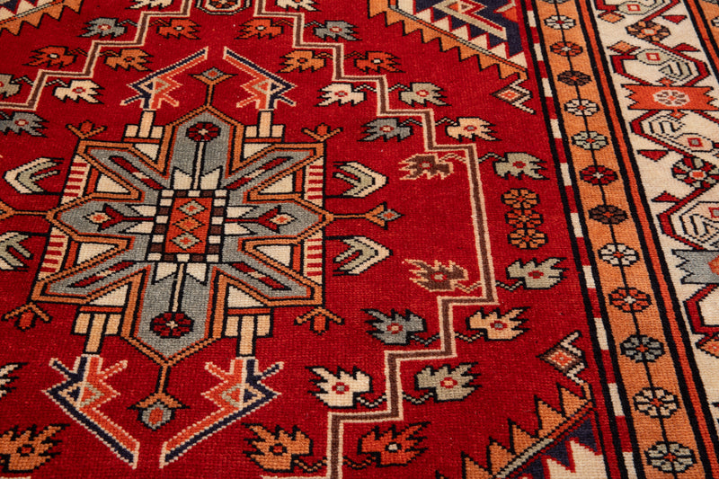 10' 8" x 3' 10" Excellent Hand-Knotted Vintage Tribal Runner Rug - Yasi & Fara 