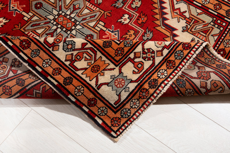 10' 8" x 3' 10" Excellent Hand-Knotted Vintage Tribal Runner Rug - Yasi & Fara 