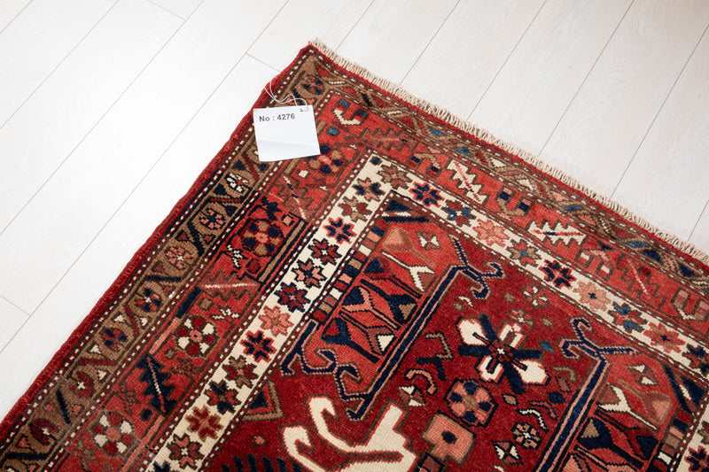 13' 9" x 3' 10" Excellent Hand-Knotted Collectible Vintage Tribal Runner Rug - Yasi & Fara 