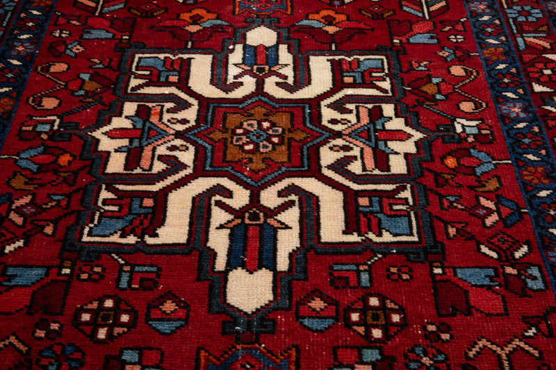 12' 8" x 3' 3" Excellent Hand-Knotted Collectible Vintage Tribal Runner Rug - Yasi & Fara 