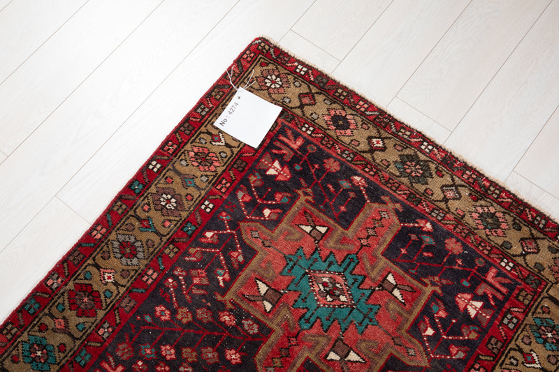 10' 5" x 3' Excellent Hand-Knotted Collectible Vintage Tribal Runner Rug - Yasi & Fara 