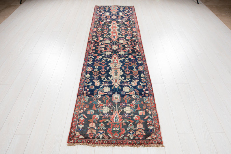 9' 10" x 2' 8" Excellent Hand-Knotted Antique Collectible Tribal Runner Rug - Yasi & Fara 