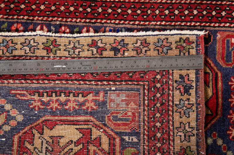 9' 6" x 2' 11" Excellent Hand-Knotted Vintage Collectible Tribal Runner Rug - Yasi & Fara 