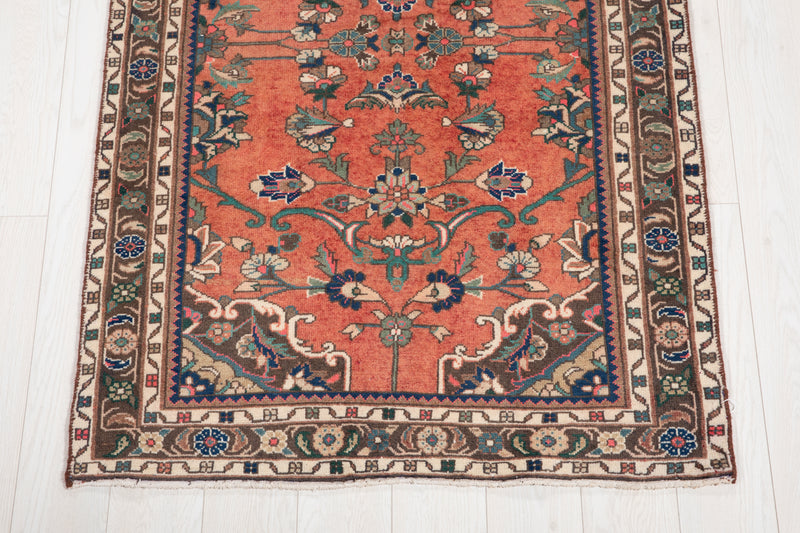 9' 8" x 3' 5" Excellent Hand-Knotted Vintage Tribal Runner Rug - Yasi & Fara 