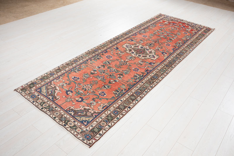 9' 8" x 3' 5" Excellent Hand-Knotted Vintage Tribal Runner Rug - Yasi & Fara 