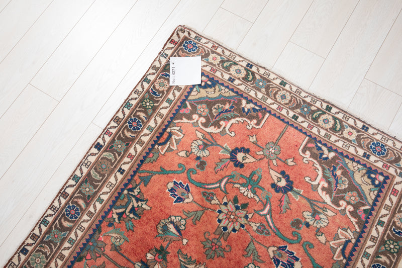 9' 8" x 3' 5" Excellent Hand-Knotted Vintage Tribal Runner Rug - Yasi & Fara 