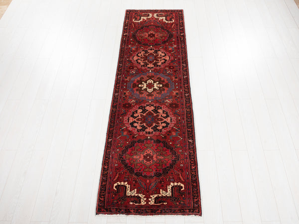 9' x 2' 7" Excellent Hand-Knotted Collectible Tribal Runner Rug - Yasi & Fara 