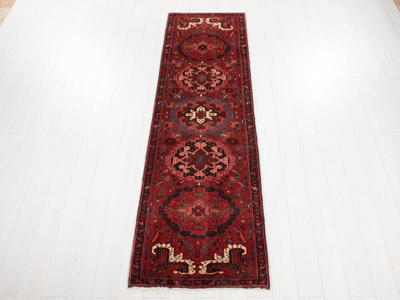 9' x 2' 7" Excellent Hand-Knotted Collectible Tribal Runner Rug - Yasi & Fara 