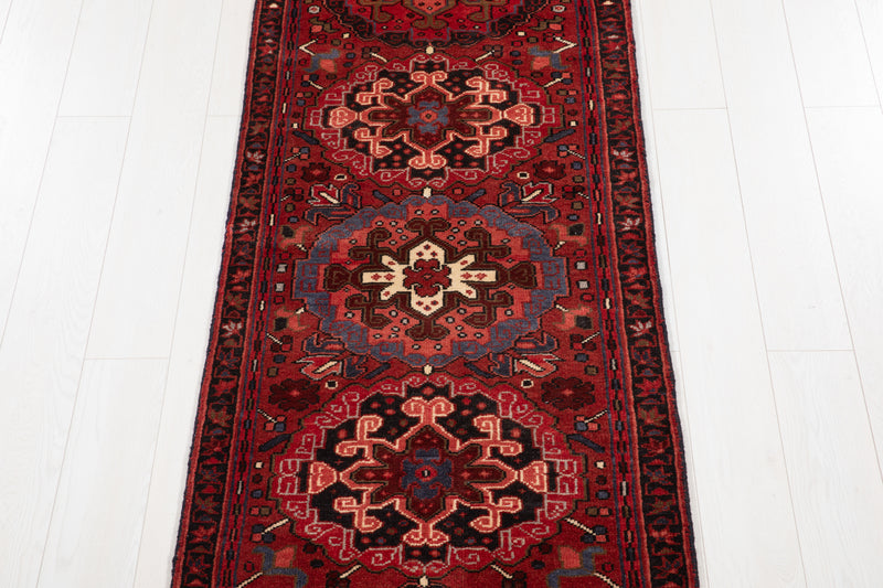 9' x 2' 7" Excellent Hand-Knotted Collectible Tribal Runner Rug - Yasi & Fara 
