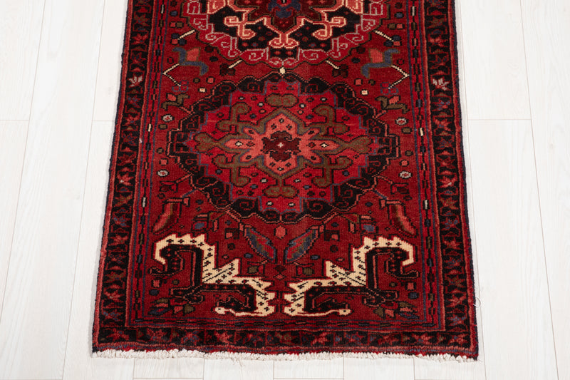 9' x 2' 7" Excellent Hand-Knotted Collectible Tribal Runner Rug - Yasi & Fara 