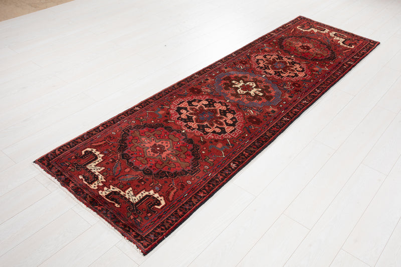 9' x 2' 7" Excellent Hand-Knotted Collectible Tribal Runner Rug - Yasi & Fara 