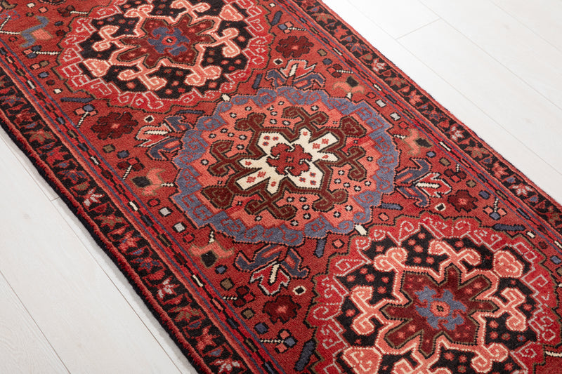 9' x 2' 7" Excellent Hand-Knotted Collectible Tribal Runner Rug - Yasi & Fara 