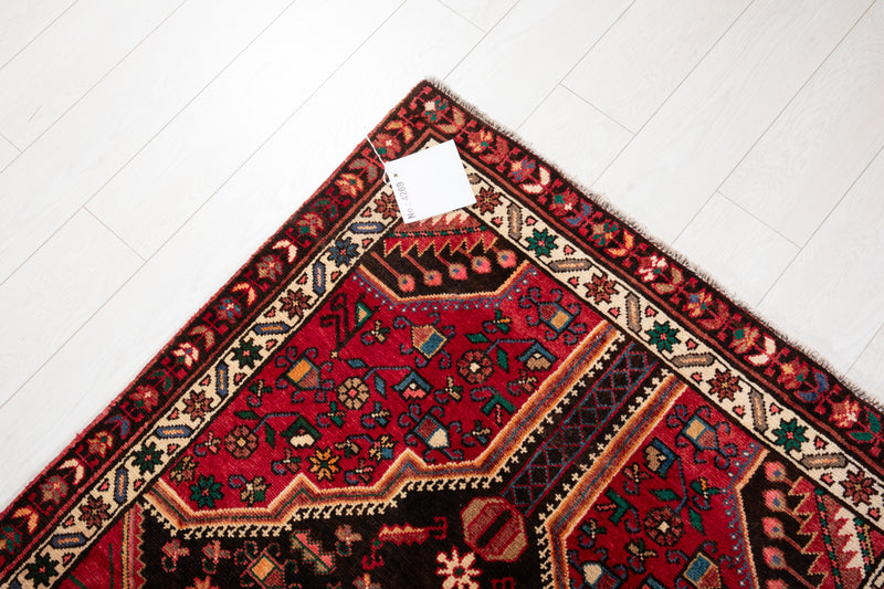 9' 3" x 3' 5" Excellent Hand-Knotted Vintage Tribal Runner Rug - Yasi & Fara 