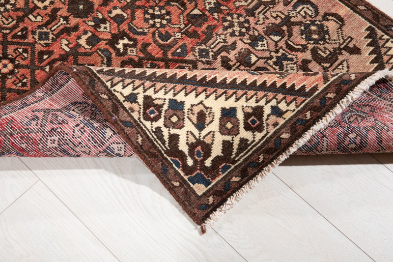 9' x 2' 8" Excellent Hand-Knotted Vintage Tribal Runner Rug - Yasi & Fara 