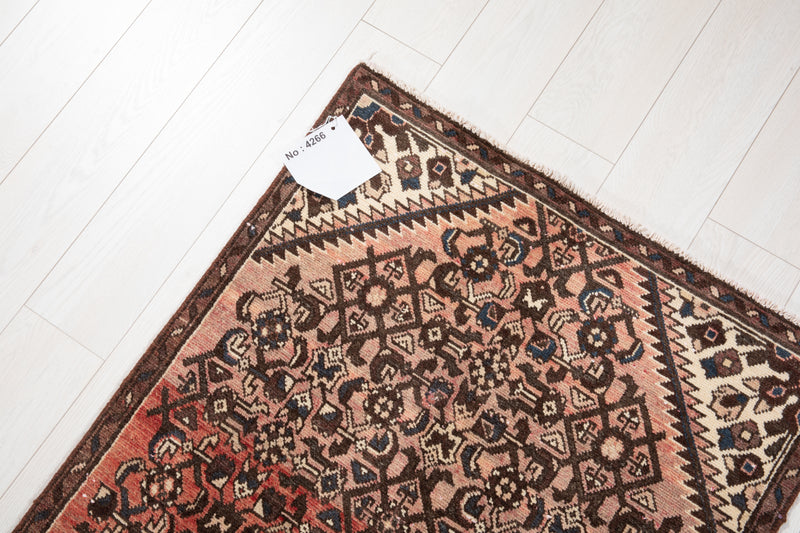 9' x 2' 8" Excellent Hand-Knotted Vintage Tribal Runner Rug - Yasi & Fara 