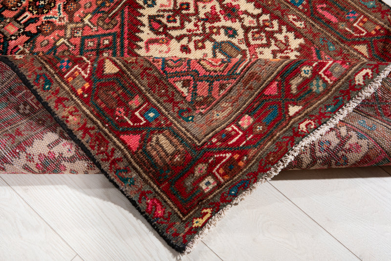 10' 6" x 2' 11" Excellent Hand-Knotted Vintage Tribal Runner Rug - Yasi & Fara 