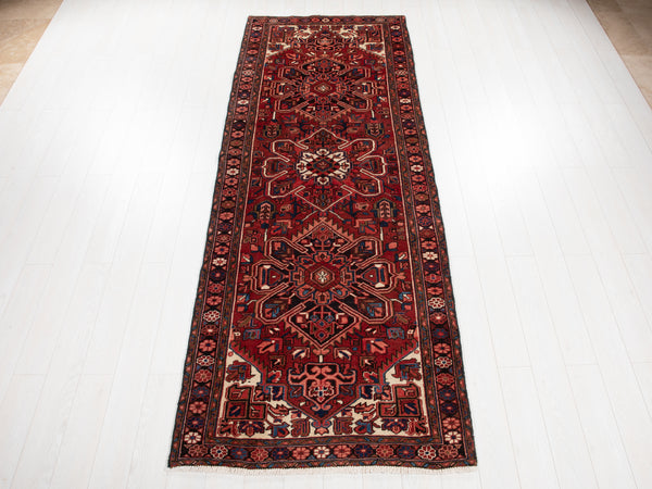 10' 8" x 3' 10" Excellent Hand-Knotted Vintage Collectible Tribal Runner Rug - Yasi & Fara 