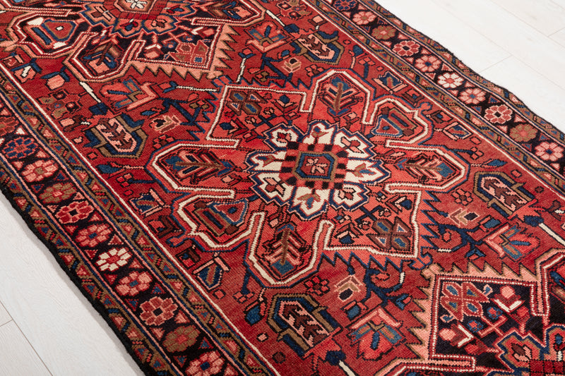 10' 8" x 3' 10" Excellent Hand-Knotted Vintage Collectible Tribal Runner Rug - Yasi & Fara 