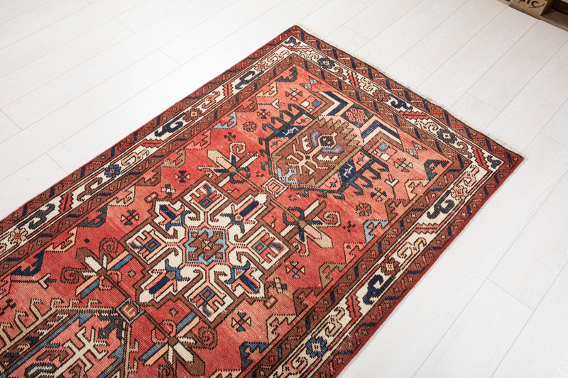 ON HOLD - 14' 9" x 3' 4" Excellent Hand-Knotted Antique Collectible Tribal Runner Rug - Yasi & Fara 