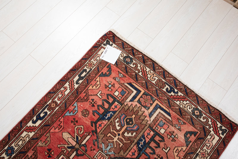 ON HOLD - 14' 9" x 3' 4" Excellent Hand-Knotted Antique Collectible Tribal Runner Rug - Yasi & Fara 