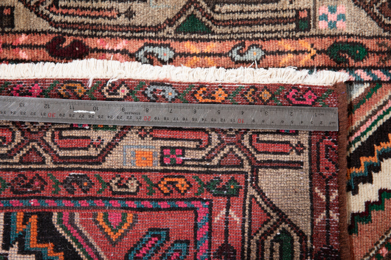 10' 5" x 2' 7" Excellent Hand-Knotted Vintage Tribal Runner Rug - Yasi & Fara 