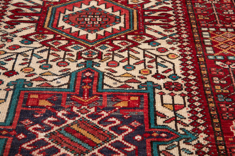 11' 2" x 3' 6" Excellent Hand-Knotted Vintage Collectible Tribal Runner Rug - Yasi & Fara 