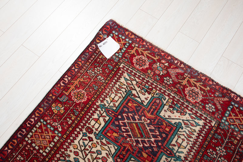 11' 2" x 3' 6" Excellent Hand-Knotted Vintage Collectible Tribal Runner Rug - Yasi & Fara 