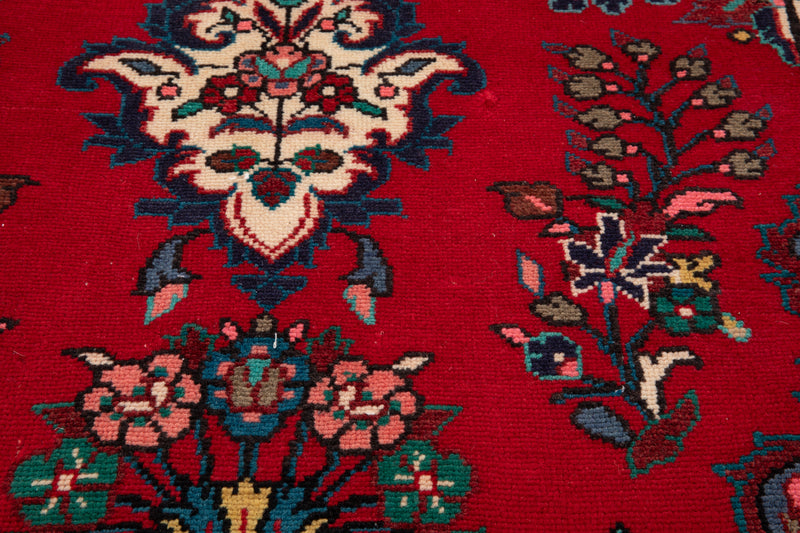 9' 9" x 3' 4" Excellent Hand-Knotted Vintage Tribal Runner Rug - Yasi & Fara 