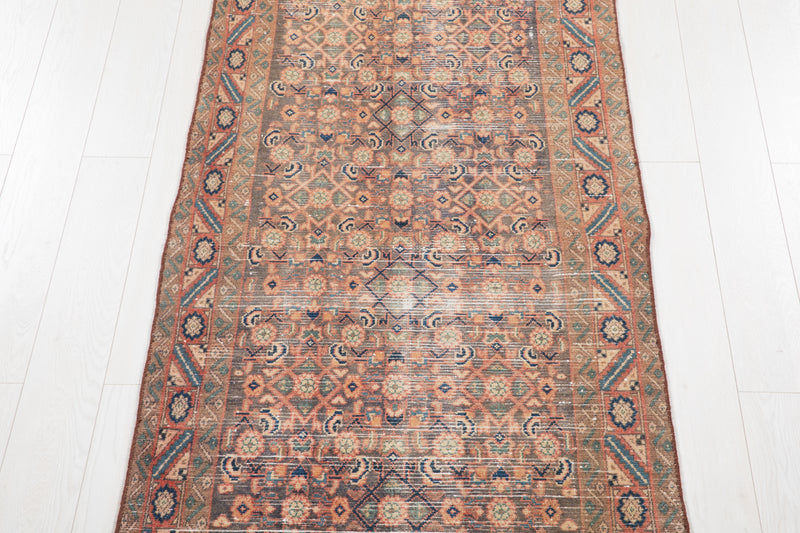 9' 1" x 3' 2" Excellent Hand-Knotted Antique Tribal Runner Rug - Yasi & Fara 