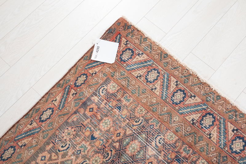 9' 1" x 3' 2" Excellent Hand-Knotted Antique Tribal Runner Rug - Yasi & Fara 