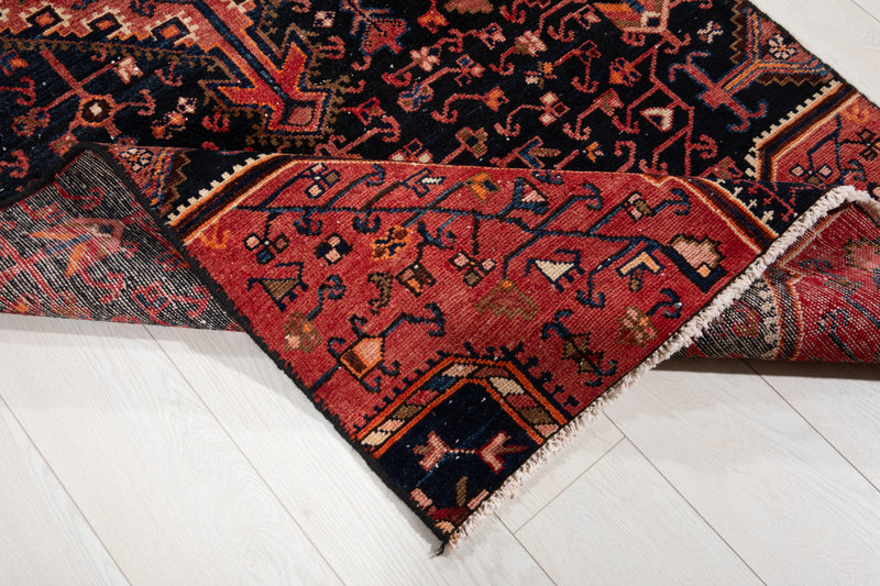 9' 2" x 3' 4" Excellent Hand-Knotted Vintage Tribal Runner Rug - Yasi & Fara 