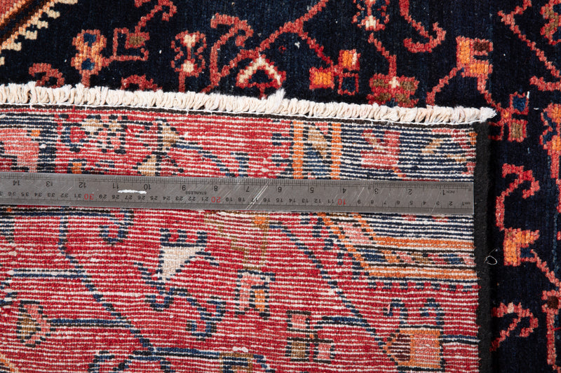 9' 2" x 3' 4" Excellent Hand-Knotted Vintage Tribal Runner Rug - Yasi & Fara 