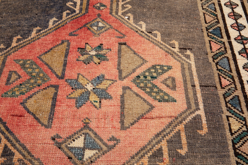 9' 4" x 3' 3" Excellent Hand-Knotted Vintage Tribal Runner Rug - Yasi & Fara 